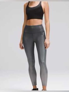 Lululemon Wunder Train High-Rise Tight 25" Foil- size 6
